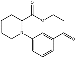1-(3-FORMYL-PHENYL)-PIPERIDINE-2-CARBOXYLIC ACID ETHYL ESTER 结构式