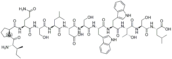 ILE-PRO-GLN-SER-LEU-ASP-SER-TRP-TRP-THR-SER-LEU: IPQSLDSWWTSL 结构式