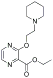 3-(2-PIPERIDIN-1-YL-ETHOXY)-PYRAZINE-2-CARBOXYLIC ACID ETHYL ESTER 结构式