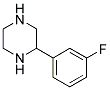 2-(3-FLUORO-PHENYL)-PIPERAZINE 结构式