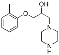 1-(哌嗪-1-基)-3-(邻甲苯基氧基)丙烷-2-醇 结构式