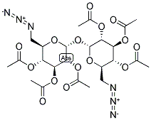 6,6'-DIAZIDO-6,6'DEOXY-2,2',3,3',4,4'-HEXA-O-ACETYL-TREHALOSE 结构式