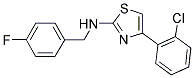 4-(2-CHLOROPHENYL)-N-(4-FLUOROBENZYL)-1,3-THIAZOL-2-AMINE 结构式