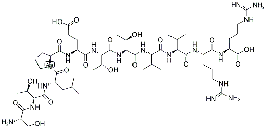SER-THR-LEU-PRO-GLU-THR-THR-VAL-VAL-ARG-ARG 结构式