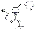 BOC-(R)-GAMMA-(3-PYRIDINYLMETHYL)-L-PROLINE 结构式