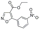 ETHYL-5-(3-NITROPHENYL)-ISOXAZOLE-4-CARBOXYLATE 结构式