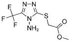 METHYL ([4-AMINO-5-(TRIFLUOROMETHYL)-4H-1,2,4-TRIAZOL-3-YL]SULFANYL)ACETATE 结构式