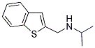 BENZO[B]THIOPHEN-2-YLMETHYL-ISOPROPYL-AMINE 结构式