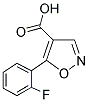 5-(2-FLUORO-PHENYL)-ISOXAZOLE-4-CARBOXYLIC ACID 结构式