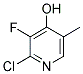 2-CHLORO-3-FLUORO-4-HYDROXY-5-PICOLINE 结构式