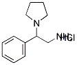 2-PHENYL-2-PYRROLIDINYLETHYLAMINE HYDROCHLORIDE 结构式