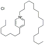 1-HEXADECYL-4-OCTYL-PYRIDINIUM CHLORIDE 结构式