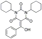 1,3-DICYCLOHEXYL-5-(HYDROXY(PHENYL)METHYLENE)PYRIMIDINE-2,4,6(1H,3H,5H)-TRIONE 结构式