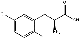 5-CHLORO-2-FLUORO-DL-PHENYLALANINE 结构式