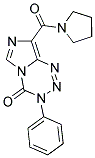 3-PHENYL-8-(PYRROLIDIN-1-YLCARBONYL)IMIDAZO[5,1-D][1,2,3,5]TETRAZIN-4(3H)-ONE 结构式