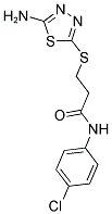 3-[(5-AMINO-1,3,4-THIADIAZOL-2-YL)THIO]-N-(4-CHLOROPHENYL)PROPANAMIDE 结构式