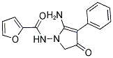 FURAN-2-CARBOXYLIC ACID (5-AMINO-3-OXO-4-PHENYL-2,3-DIHYDRO-PYRROL-1-YL)-AMIDE 结构式