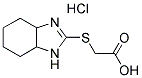 (3A,4,5,6,7,7A-HEXAHYDRO-1H-BENZOIMIDAZOL-2-YLSULFANYL)-ACETIC ACID HYDROCHLORIDE 结构式