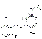 (R)-2-TERT-BUTOXYCARBONYLAMINO-4-(2,6-DIFLUORO-PHENYL)-BUTYRIC ACID 结构式