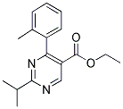 ETHYL-2-ISOPROPYL-4-(2-METHYLPHENYL)-5-PYRIMIDINE CARBOXYLATE 结构式