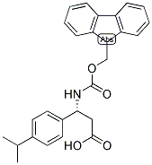 (R)-3-(9H-FLUOREN-9-YLMETHOXYCARBONYLAMINO)-3-(4-ISOPROPYL-PHENYL)-PROPIONIC ACID 结构式