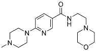 6-(4-METHYL-PIPERAZIN-1-YL)-N-(2-MORPHOLIN-4-YL-ETHYL)-NICOTINAMIDE 结构式