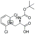 (R)-2-TERT-BUTOXYCARBONYLAMINO-3-(2,6-DICHLORO-PHENYL)-PROPIONIC ACID 结构式