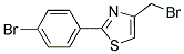 4-BROMOMETHYL-2-(4-BROMO-PHENYL)-THIAZOLE 结构式