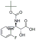 N-BOC-(2R,3R)-3-AMINO-3-(2-FLUORO-PHENYL)-2-HYDROXY-PROPIONIC ACID 结构式