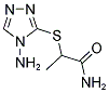 2-[(4-AMINO-4H-1,2,4-TRIAZOL-3-YL)SULFANYL]PROPANAMIDE 结构式