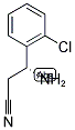 (R)-3-AMINO-3-(2-CHLOROPHENYL)PROPANENITRILE 结构式