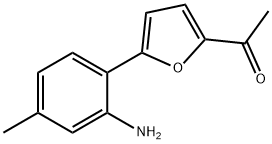 1-(5-(2-氨基-4-甲基苯基)呋喃-2-基)乙-1-酮 结构式