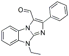 8-ETHYL-2-PHENYL-8H-1,3A,8-TRIAZA-CYCLOPENTA[A]INDENE-3-CARBALDEHYDE 结构式