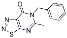 6-BENZYL-5-METHYL[1,2,3]THIADIAZOLO[5,4-D]PYRIMIDIN-7(6H)-ONE 结构式