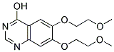 4-HYDROXY-6,7-BIS-(2-METHOXYETHOXY)QUINAZOLINE 结构式