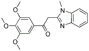 2-(1-METHYL-1H-BENZIMIDAZOL-2-YL)-1-(3,4,5-TRIMETHOXYPHENYL)ETHANONE 结构式