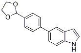 5-(4-[1,3]DIOXOLAN-2-YL-PHENYL)-1H-INDOLE 结构式