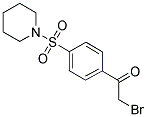 2-BROMO-1-[4-(PIPERIDIN-1-YLSULFONYL)PHENYL]ETHANONE 结构式