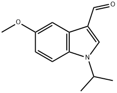 1-异丙基-5-甲氧基-1H-吲哚-3-甲醛 结构式
