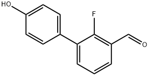 2'-FLUORO-4-HYDROXY[1,1'-BIPHENYL]-3-CARBALDEHYDE 结构式