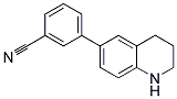 3-(1,2,3,4-TETRAHYDRO-6-QUINOLINYL)BENZONITRILE 结构式