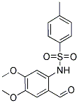 N-(2-FORMYL-4,5-DIMETHOXY-PHENYL)-4-METHYL-BENZENESULFONAMIDE 结构式