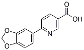 6-(1,3-BENZODIOXOL-5-YL)NICOTINIC ACID 结构式