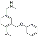 [4-METHOXY-3-(PHENOXYMETHYL)BENZYL]METHYLAMINE 结构式