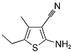 2-AMINO-5-ETHYL-4-METHYL-3-THIOPHENECARBONITRILE 结构式