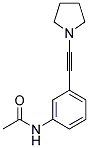 N-(3-[2-(1-PYRROLLIDINYL)ETHYNYL]PHENYL)ACTEAMIDE 结构式