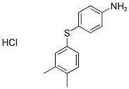 4-[(3,4-DIMETHYLPHENYL)THIO]ANILINE HYDROCHLORIDE 结构式