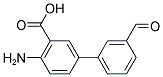 4-AMINO-3'-FORMYL[1,1'-BIPHENYL]-3-CARBOXYLIC ACID 结构式