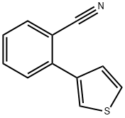 2-THIOPHEN-3-YL-BENZONITRILE 结构式