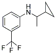 N-(1-CYCLOPROPYLETHYL)-N-[3-(TRIFLUOROMETHYL)PHENYL]AMINE 结构式